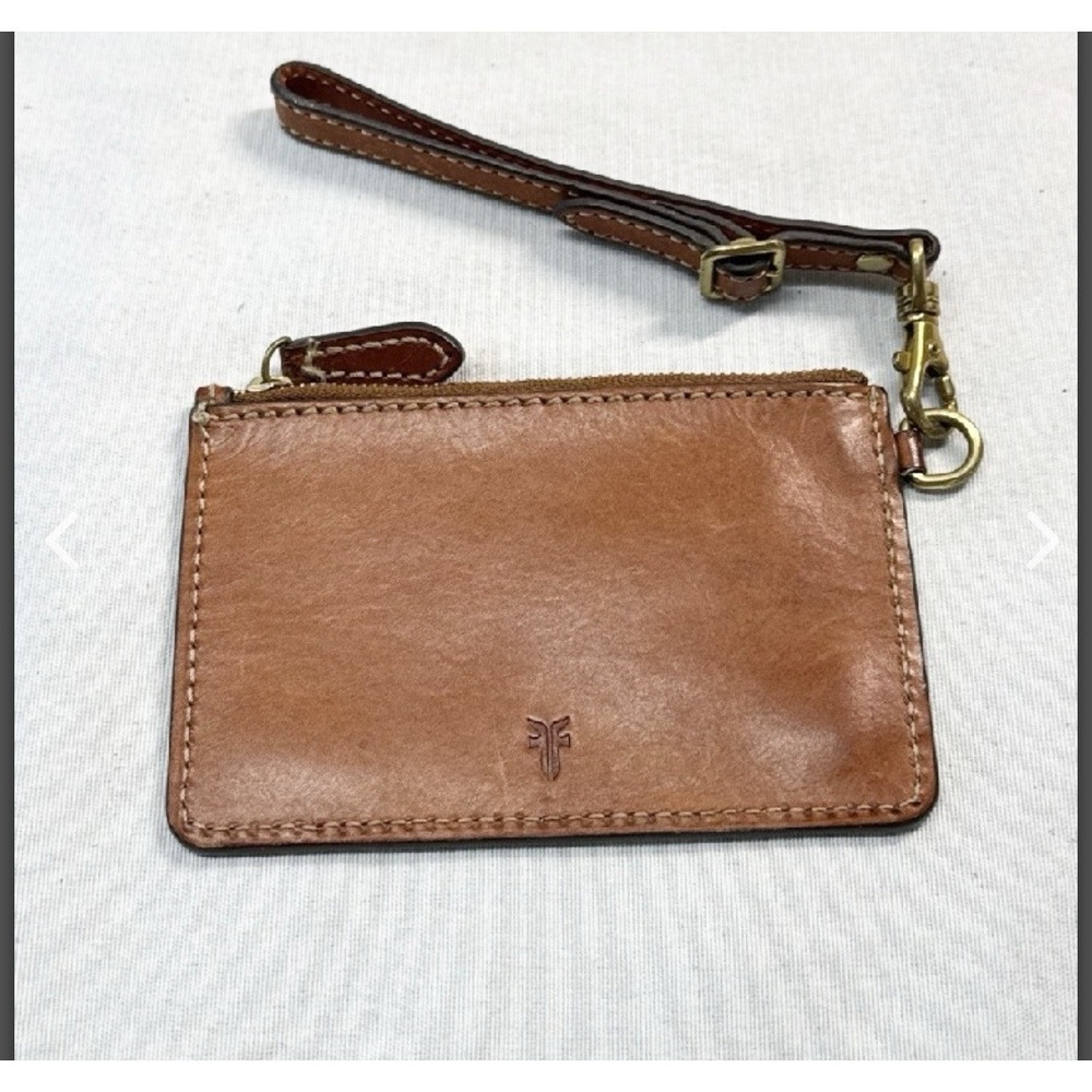 Frye Almeria Leather Credit Card Wristlet Wallet-Tanโ Bin R
